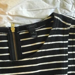 Black and White Striped A-Line Dress!